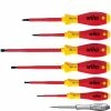 Wiha 00834 7 Piece VDE SoftFinish® Electric Slot &amp; Phillips Screwdriver Set -Screwdriver And Bits Shop 320N K7