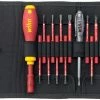 Wiha 36068 18 Piece SlimVario® SoftFinish VDE Interchangeable Screwdriver &amp; Bit Set -Screwdriver And Bits Shop 36068