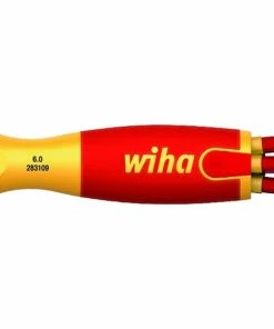 Wiha 38613 6 Piece VDE Interchangeable Screwdriver Phillips, Slot &amp; Terminal Set