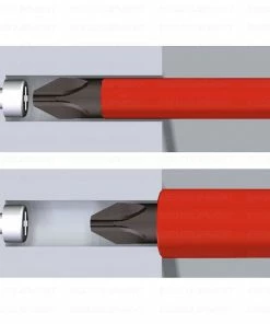 Wiha 41230 3 Piece SlimVario®Stubby VDE Interchangeable Screwdriver Phillips, Slot &amp; Terminal Set -Screwdriver And Bits Shop 412303