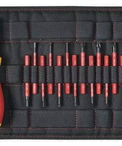 Wiha 41231 18 Piece SlimVario® Soft Finish VDE Interchangeable Screwdriver &amp; Bit Set