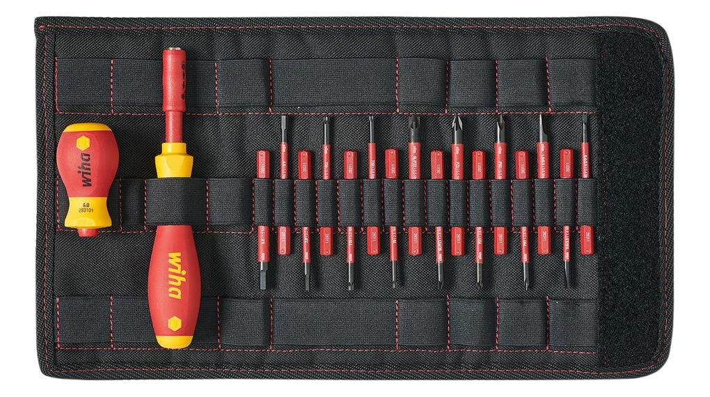 Wiha 41231 18 Piece SlimVario® Soft Finish VDE Interchangeable Screwdriver & Bit Set 3 Wiha 41231 18 Piece SlimVario® Soft Finish VDE Interchangeable Screwdriver & Bit Set