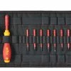 Wiha 41232 9 Piece SlimVario® VDE Interchangeable Slot, Phillips, Pozi Screwdriver &amp; Bit Set