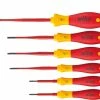 Wiha 41245 6 Piece VDE SoftFinish® Electric SlimFix Security Torx Screwdriver Set