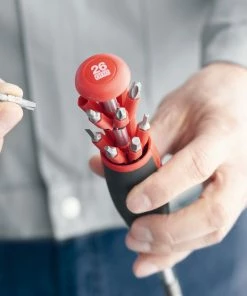 Wiha 43895 1/4" LiftUp 26 Piece Magazine Bit Holder Screwdriver &amp; Bits Set -Screwdriver And Bits Shop 43895 2