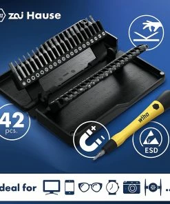 Wiha 'Zai Hause' 44624 42 Piece 40in1 ESD Micro Precision Screwdriver Bit Set 12 Wiha 'Zai Hause' 44624 42 Piece 40in1 ESD Micro Precision Screwdriver Bit Set -Screwdriver And Bits Shop 44624 5