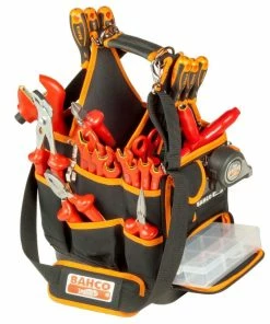 Bahco 4750FB3-12 Electricians/Plumbers Tool Tote Storage Bag Holder 12" -Screwdriver And Bits Shop 4750FB3 12 3