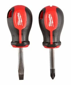Milwaukee 4932471810 2 Piece Tri-Lobe Stubby Screwdriver Set