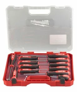 Milwaukee 4932472003 12 Piece Tri-Lobe Screwdriver Set Slotted, Phillips &amp; Pozi -Screwdriver And Bits Shop 4932472003 Hero 2