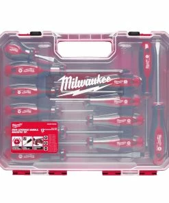 Milwaukee 4932472003 12 Piece Tri-Lobe Screwdriver Set Slotted, Phillips &amp; Pozi -Screwdriver And Bits Shop 4932472003 Pack 1