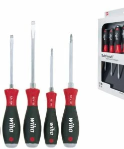 Wiha 21251 6 Piece SoftFinish® Hexagonal Hammer Through Slotted / Pozi Screwdriver Set