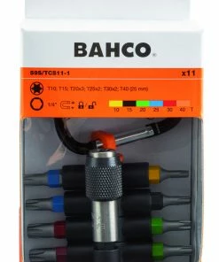 Bahco 59S/TCS11-1 "Sticky" Torx Colour Coded Screwdriver Bit Set &amp; Holder T10-T40 -Screwdriver And Bits Shop 59S TCS11 1 4
