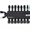 Bahco 66IM/10C-1 10 Piece 1/4" Impact Screwdriver Bit Set Pozi/Phillips/Torx - 50mm Long -Screwdriver And Bits Shop 66IM10C 1