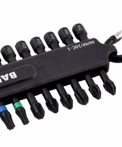 Bahco 66IM/10C-1 10 Piece 1/4" Impact Screwdriver Bit Set Pozi/Phillips/Torx - 50mm Long -Screwdriver And Bits Shop 66IM10C 1 2