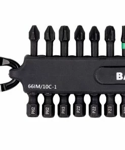 Bahco 66IM/10C-1 10 Piece 1/4" Impact Screwdriver Bit Set Pozi/Phillips/Torx - 50mm Long