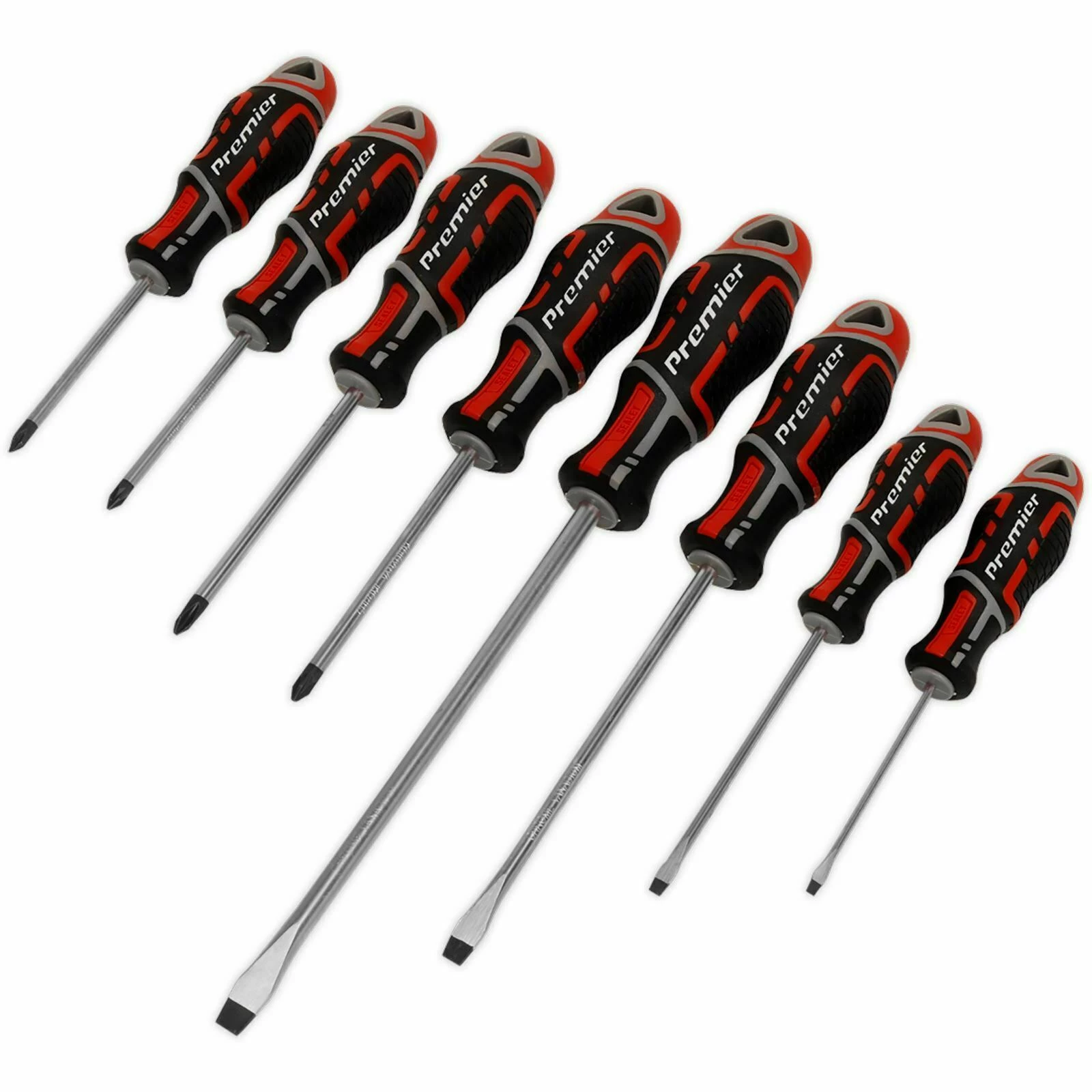 Sealey Premier AK4322 8 Pce GripMax Slot, Pozi & Phillips Magnetic Screwdriver Set 3 Sealey Premier AK4322 8 Pce GripMax Slot, Pozi & Phillips Magnetic Screwdriver Set
