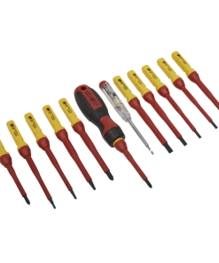 Sealey Tools AK6128 13pc VDE Electrical Interchangeable Blade Screwdriver Set -Screwdriver And Bits Shop AK6128 OUT OF CASE DFC0245255