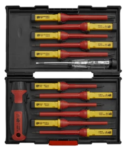 Sealey Tools AK6128 13pc VDE Electrical Interchangeable Blade Screwdriver Set -Screwdriver And Bits Shop AK6128 STRAIGHT DFC0245257 1