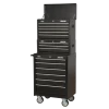 Sealey AP22BSTACK 14 Drawer Tool Box Stack - Roll Cab, Top &amp; Mid Chests - Black -Screwdriver And Bits Shop AP22BSTACK PIC2