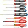 Facom AT.11PB Protwist® 11 Piece Slotted, Pozi &amp; VDE Insulated Screwdriver Set -Screwdriver And Bits Shop AT.11PB