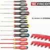 Facom AT.J12R1PB 12 Piece Protwist Screwdriver Set, Slot, PH, PZ &amp; VDE + Wall Rack