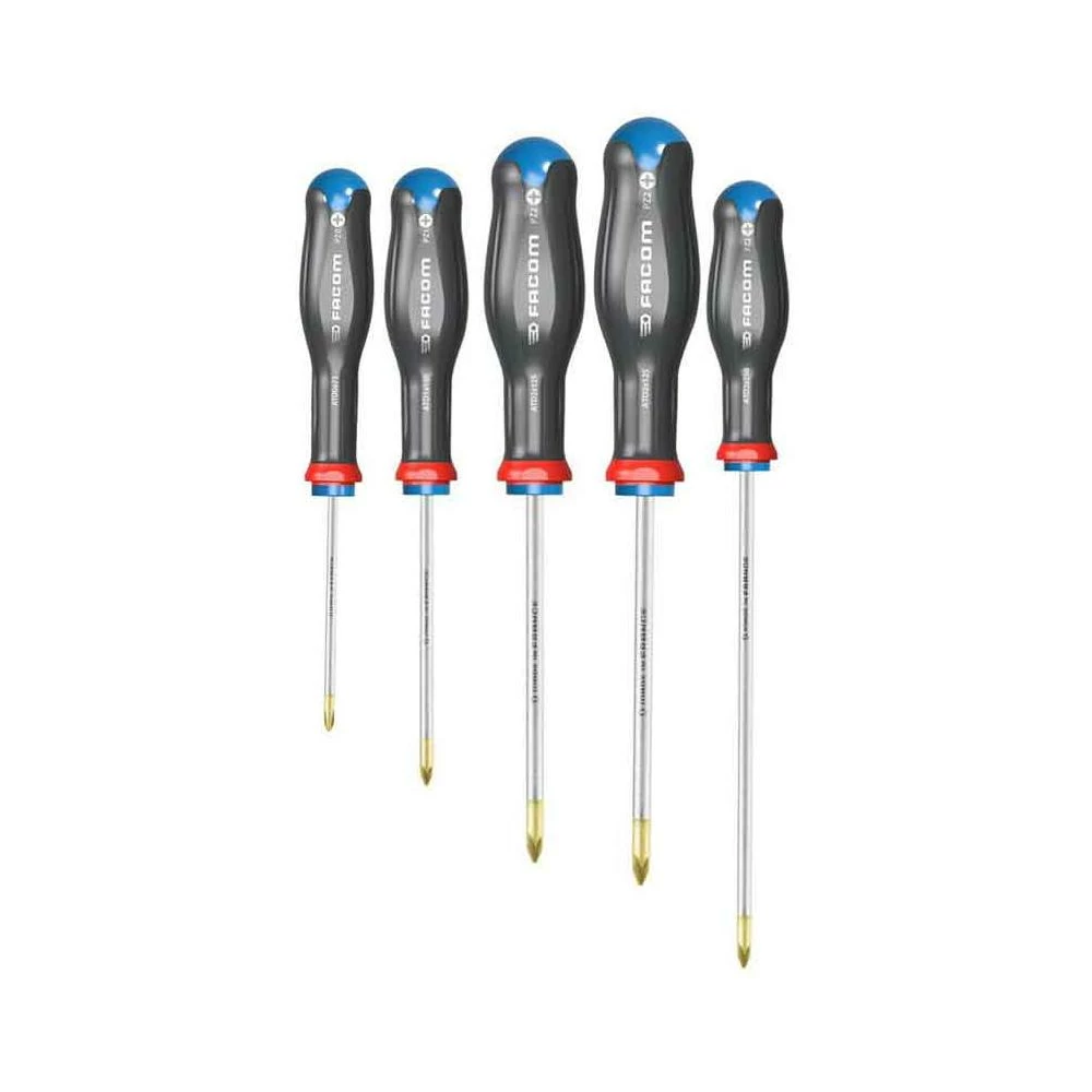 Facom ATD.J5 Protwist® 5 Piece Pozi Screwdriver Set - PZ0, 1, 2, 3 & 4 3 Facom ATD.J5 Protwist® 5 Piece Pozi Screwdriver Set - PZ0, 1, 2, 3 & 4