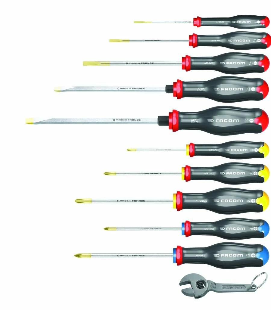 Facom ATW.J1021PF 10 Piece ProTwist Screwdriver Set With Free Adjustable Spanner 3 Facom ATW.J1021PF 10 Piece ProTwist Screwdriver Set With Free Adjustable Spanner