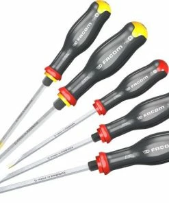 Facom ATWCK.J5 5 Piece "Protwist Shock" Slotted &amp; Phillips Screwdriver Set