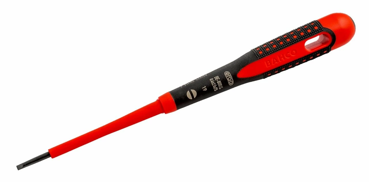 Bahco BE-8010S VDE Insulated Slotted Screwdrivers With 3-Component Handle 2.5mm X 75mm 4 Bahco BE-8010S VDE Insulated Slotted Screwdrivers With 3-Component Handle 2.5mm X 75mm - Image 2