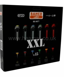 Bahco BE-9877 ERGO 15 Piece 1000V Insulated VDE &amp; Standard Screwdriver Set SL/PH/TX/PZ -Screwdriver And Bits Shop BE 9877