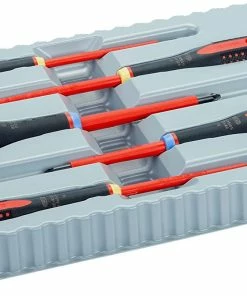 Bahco BE-9882S ERGO 5 Piece VDE 1000V Insulated Screwdriver Set Slotted &amp; Pozi -Screwdriver And Bits Shop BE 9882S 1
