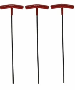 Bondhus Tools Bondhus 5 Piece Extra Long T-Handle Hexagon Key Set 3-8mm (14" Long)