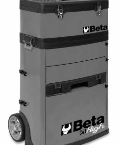 Beta C41H Two - Module Tool Trolley Cabinet - Grey