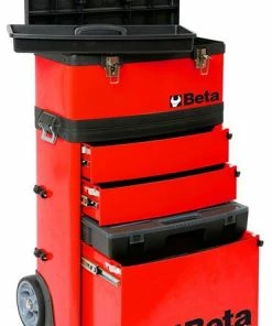 Beta C41H Two - Module Tool Trolley Cabinet - Red