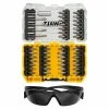 DeWalt DT70703 47 Piece Impact Rated Screw Driver Bit Set Hex Shank With Dark Safety Glasses -Screwdriver And Bits Shop DT70703 2