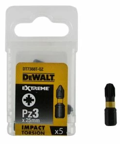 Dewalt DT7388T 25mm Impact Torsion Screwdriver Bits PZ3 (x5)