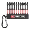 Facom END.JP101 63mm Pozi High Impact Screwdriver Bit Set PZ1 X 2 PZ2 X 6 PZ3 X 2 -Screwdriver And Bits Shop END.JP101