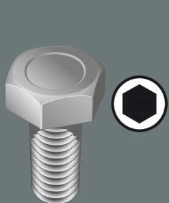 Wera 118158 Kraftform Micro 6 Piece Nut Spinner / Driver Set 2-5mm -Screwdriver And Bits Shop Hex 1