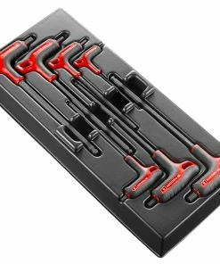 Facom MOD.84TZSA 7 Piece T-Handle Hexagon Key Set Supplied In Plastic Module Tray 3-10mm