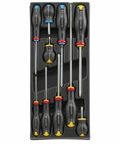 Facom MOD.AT5 10 Piece Protwist Phillips And Pozi Screwdriver Module Set