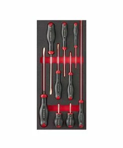 Facom MODM.AT4 9 Piece Protwist Slotted Screwdriver Foam Module Set -Screwdriver And Bits Shop MODM.AT4 1