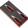 Facom MODM.CPEA0 3 Piece Combination, Long And Side Cutting (Snips) Plier Set Supplied In Foam Module Tray
