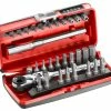 Facom R.180J31 31 Piece Ultra-Compact 1/4" Bit Set With Flexi-Head Bit Ratchet -Screwdriver And Bits Shop R.180J31