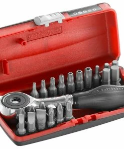 Facom R.PE360J22 23 Piece "Rotator" Twist Handle Ratchet 1/4" Screwdriver Bit Set