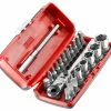 Facom R1PICO 1/4" Drive Flexi Ratchet, Screwdriver Bit &amp; Socket Set -Screwdriver And Bits Shop R1PICO