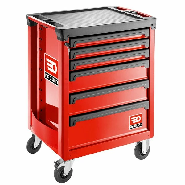 Facom ROLL.6M3A 6 Drawer Mobile Roller Cabinet - Red 3 Facom ROLL.6M3A 6 Drawer Mobile Roller Cabinet - Red