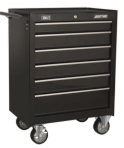 Sealey AP226B Rollcab 6 Drawer With Ball-Bearing Slides - Black