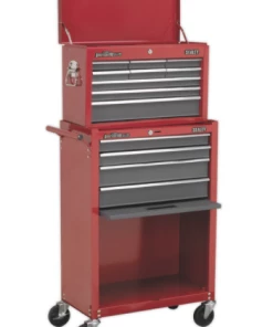 Sealey AP22513BB Topchest And Rollcab Combination 13 Drawer With Ball-Bearing Slides - Red/Grey