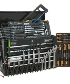 Sealey AP225BCOMBO Topchest 5 Drawer With Ball-Bearing Slides - Black &amp; 230pc Tool Kit