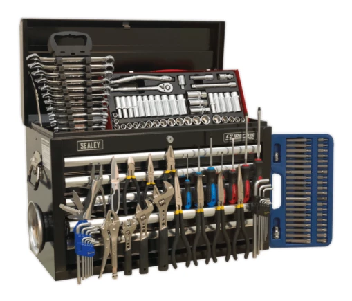 Sealey AP33059BCOMBO Topchest 5 Drawer With Ball Bearing Slides - Black & 140pc Tool Kit 3 Sealey AP33059BCOMBO Topchest 5 Drawer With Ball Bearing Slides - Black & 140pc Tool Kit